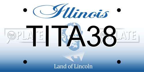 TITA38 Illinois License Plate