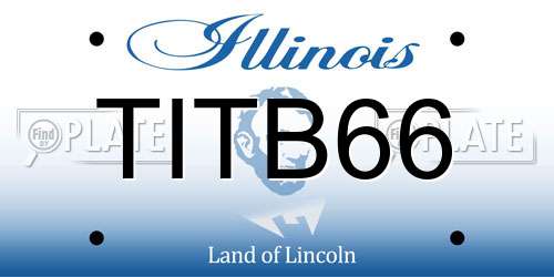 TITB66 Illinois License Plate
