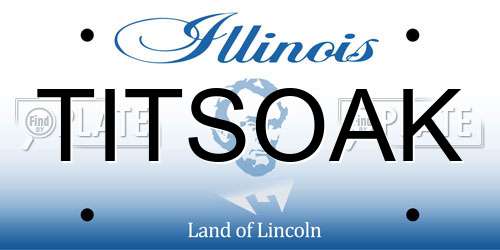 TITSOAK Illinois License Plate