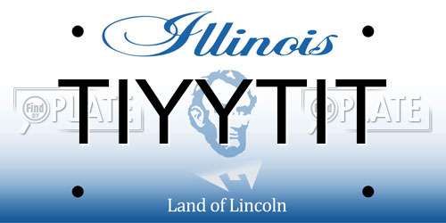 TIYYTIT Illinois License Plate