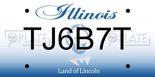 TJ6B7T Illinois License Plate