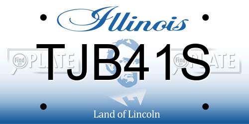 TJB41S Illinois License Plate
