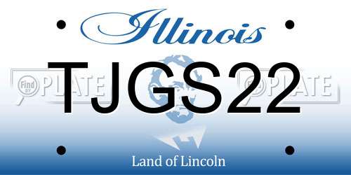 TJGS22 Illinois License Plate