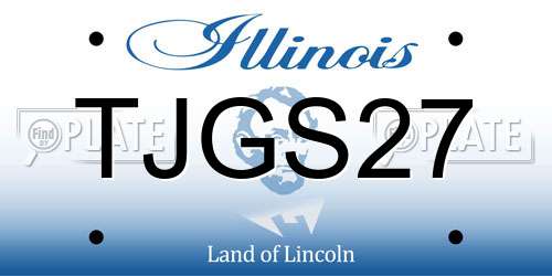 TJGS27 Illinois License Plate