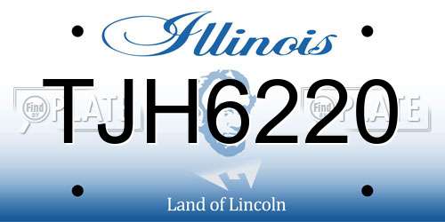 TJH6220 Illinois License Plate