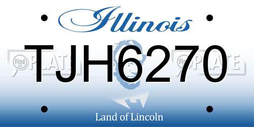 TJH6270 Illinois License Plate