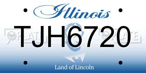 TJH6720 Illinois License Plate