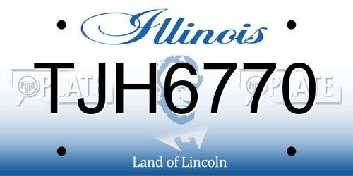 TJH6770 Illinois License Plate