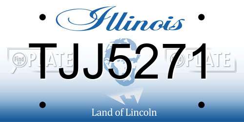 TJJ5271 Illinois License Plate