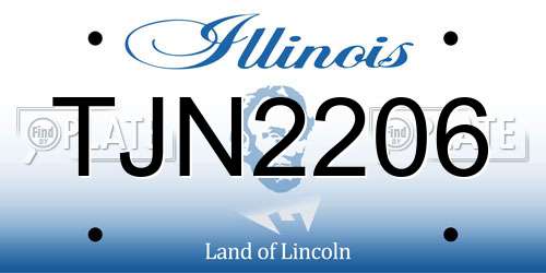 TJN2206 Illinois License Plate