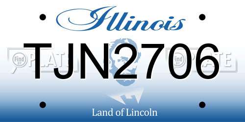 TJN2706 Illinois License Plate
