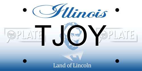 TJOY Illinois License Plate