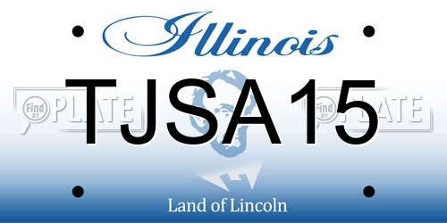 TJSA15 Illinois License Plate