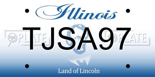 TJSA97 Illinois License Plate
