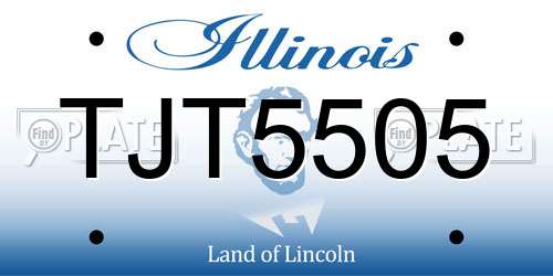 TJT5505 Illinois License Plate
