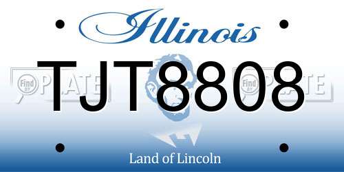 TJT8808 Illinois License Plate