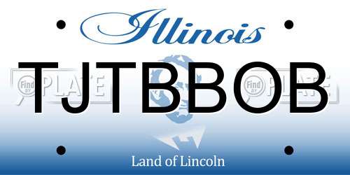 TJTBBOB Illinois License Plate