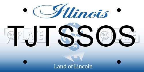 TJTSSOS Illinois License Plate
