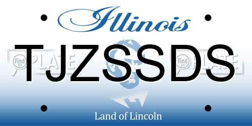 TJZSSDS Illinois License Plate