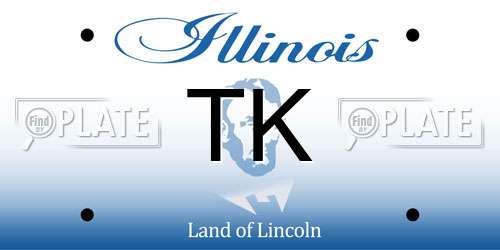 TK Illinois License Plate