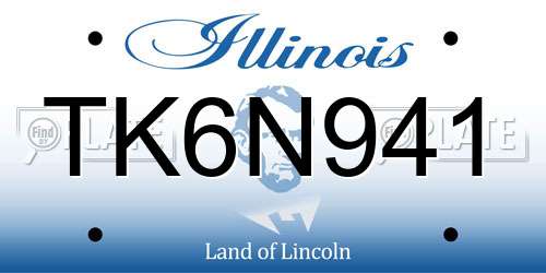 TK6N941 Illinois License Plate