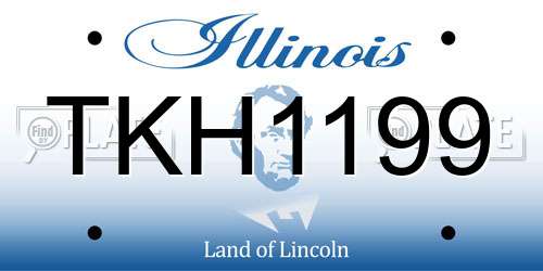 TKH1199 Illinois License Plate
