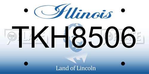 TKH8506 Illinois License Plate