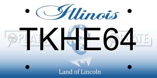 TKHE64 Illinois License Plate