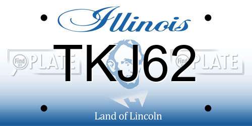 TKJ62 Illinois License Plate
