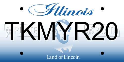TKMYR20 Illinois License Plate