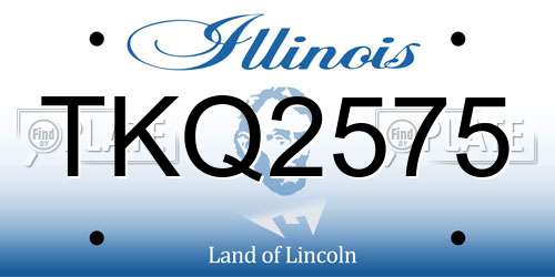 TKQ2575 Illinois License Plate