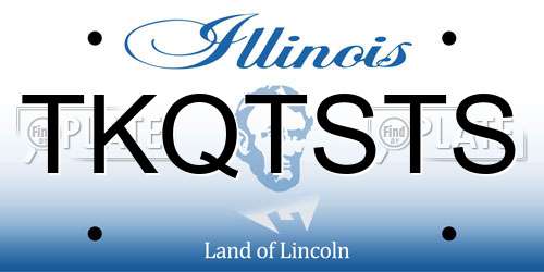 TKQTSTS Illinois License Plate