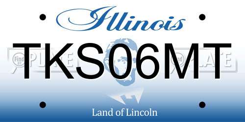 TKS06MT Illinois License Plate