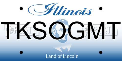 TKSOGMT Illinois License Plate