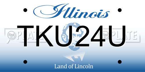 TKU24U Illinois License Plate