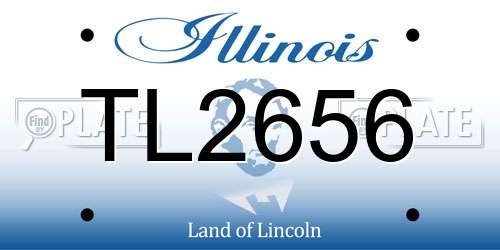 TL2656 Illinois License Plate