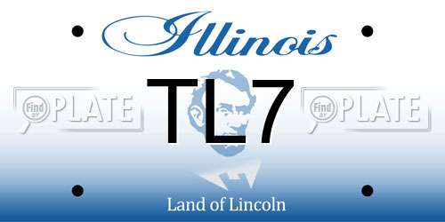 TL7 Illinois License Plate