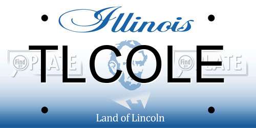 TLCOLE Illinois License Plate