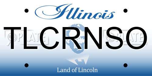 TLCRNSO Illinois License Plate