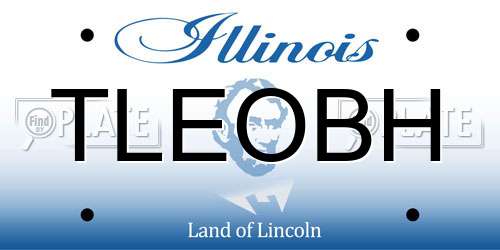 TLEOBH Illinois License Plate