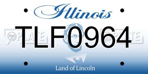 TLF0964 Illinois License Plate