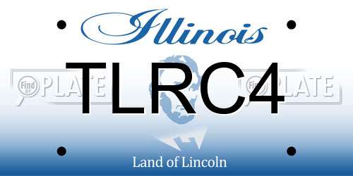 TLRC4 Illinois License Plate