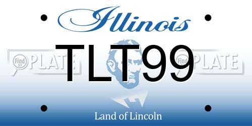 TLT99 Illinois License Plate