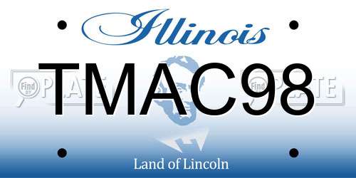TMAC98 Illinois License Plate