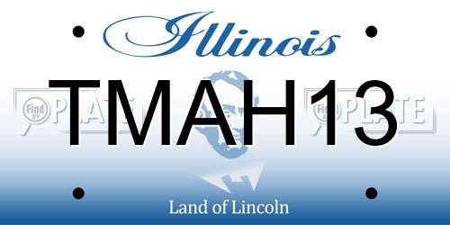 TMAH13 Illinois License Plate