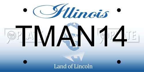 TMAN14 Illinois License Plate