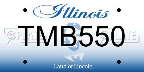 TMB550 Illinois License Plate