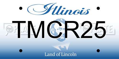 TMCR25 Illinois License Plate