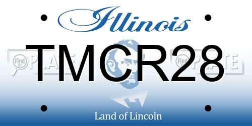 TMCR28 Illinois License Plate