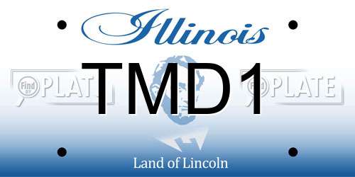 TMD1 Illinois License Plate